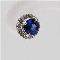 Orecchini Leo Pizzo Donna Orecchini zaffiri e diamanti in Oro bianco Zaffiro 1.24 Ct 19526BZG - 19526BZG